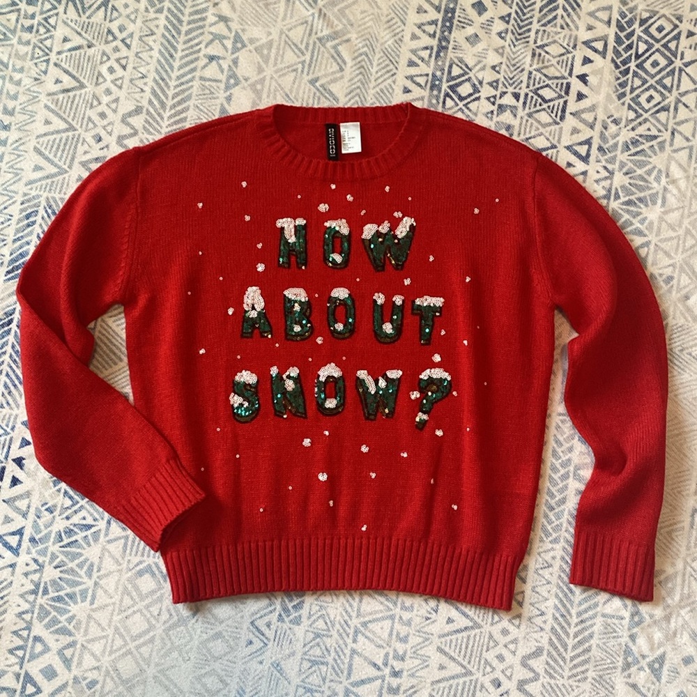 H&M Cute Snowy Sweater